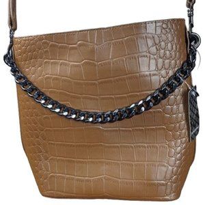 MASSINI CROSSBODY SHOULDER BAG WITH MATCHING MAKEUP BAG INSIDE